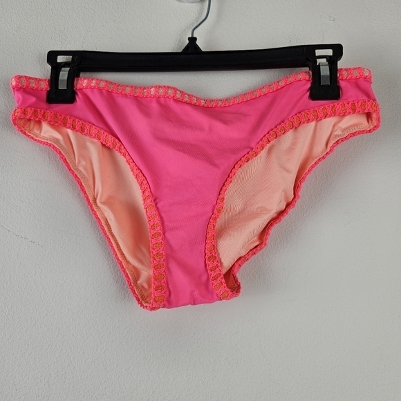 Victoria's Secret Pink 2 Piece Bikini Set Bottom Size Medium Boho Swim Summer - Picture 1 of 8